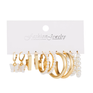5 Pair Hoop Earrings Set for Fashion, Daily & Party Wear | CODE-136