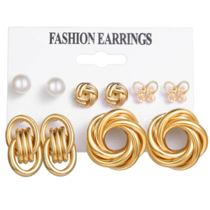 5 Pair Hoop Earrings Set for Fashion, Daily & Party Wear | CODE-138