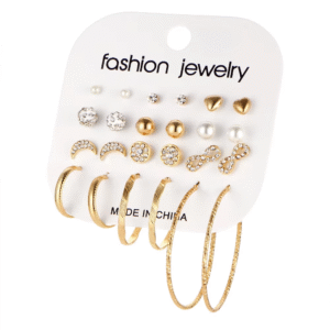 12 Pair Hoop Earrings Set for Fashion, Daily & Party Wear | CODE-167
