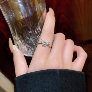 TRENDY Geometric Adjustable Ring for Women & Girls - Stylish for Daily & Party Wear | Color: J778