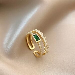 TRENDY Geometric Adjustable Ring for Women & Girls - Stylish for Daily & Party Wear | Color: J222