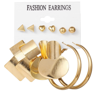 6 Pair Hoop Earrings Set for Fashion, Daily & Party Wear | CODE-191