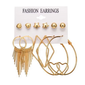 6 Pair Hoop Earrings Set for Fashion, Daily & Party Wear | CODE-100