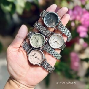Kaninua Trendy Classic Fashion Silver Watch for Women - Analog Quartz Watch